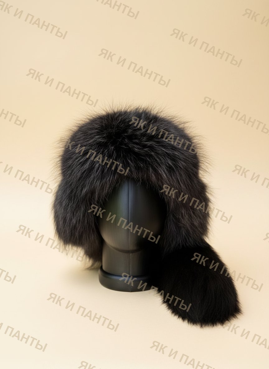 Малахай из чернобурки с воротом