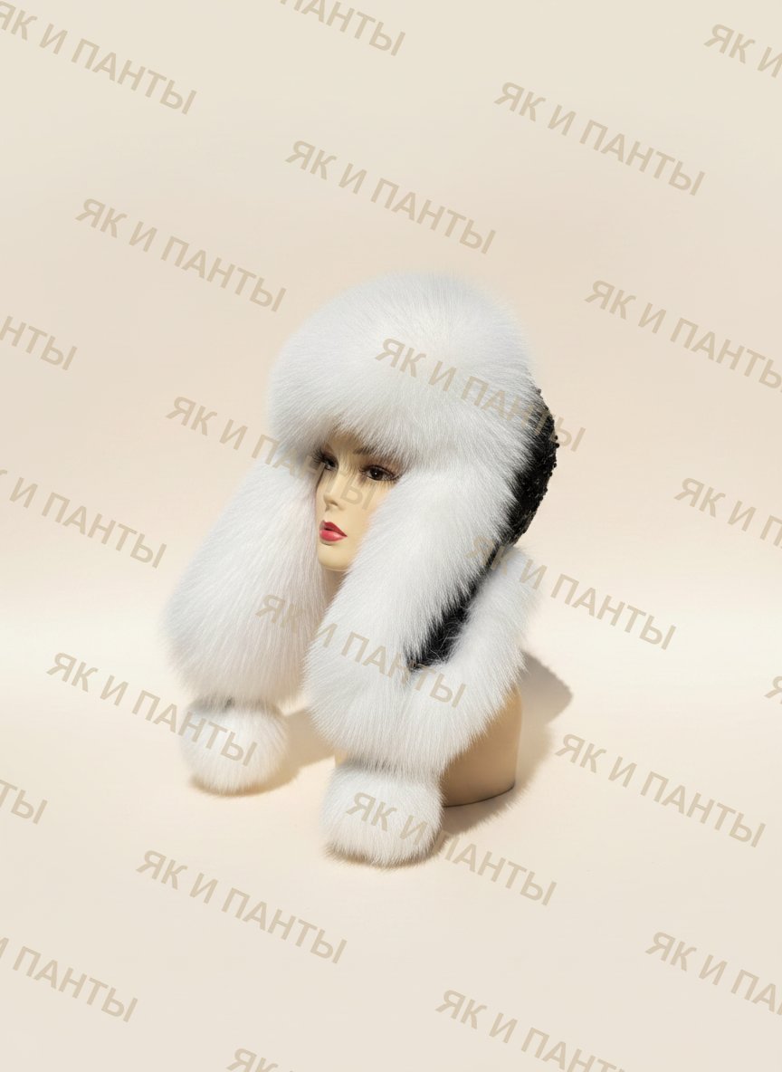 Ушанка из песца «Камни»